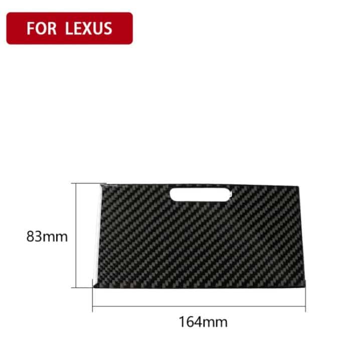 Auto Carbon Fiber Zigarettenanzünder Panel dekorative Aufkleber für Lexus IS250 300 350C 2006-2012, Links- und Rechtsantrieb Universal – Bild 2