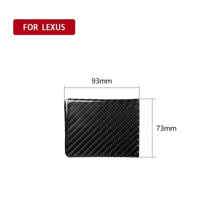 Auto Carbon Faser Wasserbecherhalter Panel dekorative Aufkleber für Lexus IS250 300 350C 2006-2012, Links- und Rechtsantrieb Universal – Bild 2