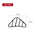 Auto Kohlefaser Kleiner linker und rechter Luftauslass Dekorativer Aufkleber für Lexus IS250 300 350C 2006-2012, Linksantrieb – Bild 2