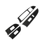 Auto Carbon Fiber Window Glass Lift Dekorativer Aufkleber für Lexus IS250 300 350C 2006-2012, Linkslenker