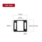 Auto Carbon Faser Warnlicht Dekorativer Aufkleber für Audi A6 S6 C7 A7 S7 4G8 2012-2018, Links- und Rechtsantrieb Universal – Bild 6