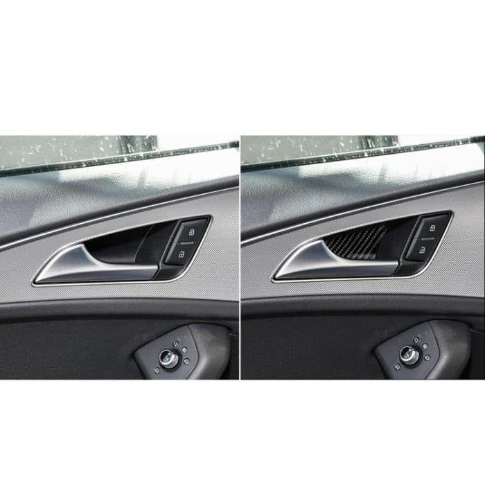 Auto Carbon Faser Innentür Schüssel Dekorativer Aufkleber für Audi A6 S6 C7 A7 S7 4G8 2012-2018, Links- und Rechtsantrieb Universal – Bild 7