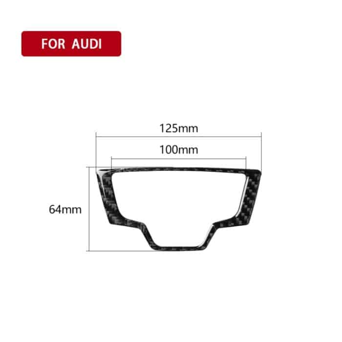 Auto Carbon Faser Multimedia Panel dekorative Aufkleber für Audi A6 S6 C7 A7 S7 4G8 2012-2018, Links- und Rechtsantrieb Universal – Bild 6