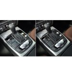 Auto Carbon Faser Einknopf Startplatte Dekorativer Aufkleber für Audi A6 S6 C7 A7 S7 4G8 2012-2018, Linkslenker – Bild 7