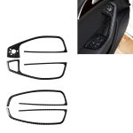 Auto Kohlenstofffaserglasheber Langstil Dekorativer Aufkleber für Audi A6 S6 C7 A7 S7 4G8 2012-2018, Linke Fahrt