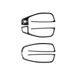 Auto Kohlenstofffaserglasheber Langstil Dekorativer Aufkleber für Audi A6 S6 C7 A7 S7 4G8 2012-2018, Linke Fahrt – Bild 2