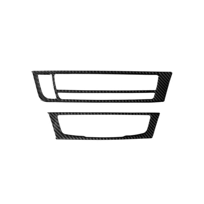 Auto Carbon Fiber Klimaanlage CD Panel Dekorativer Aufkleber für Audi A6 S6 C7 A7 S7 4G8 2012-2018, Linkslenker – Bild 2