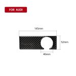 Auto Carbon Fiber Solid Color Keyhole dekorative Aufkleber für Audi A6 2005-2011, Linksantrieb – Bild 6