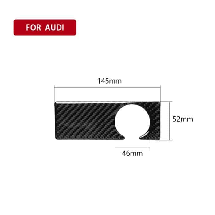 Auto Carbon Fiber Solid Color Keyhole dekorative Aufkleber für Audi A6 2005-2011, Linksantrieb – Bild 6