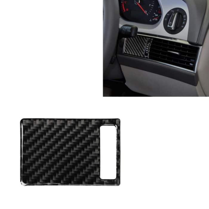 CRP8886.jpg Auto Carbon Fiber Air Outlet Einstellplatte Dekorativer Aufkleber für Audi A6 2005-2011, Rechtslenker – Bild 1