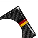 Auto Carbon Faser Deutsche Flagge Farbe Schlüsselloch Dekorativer Aufkleber für Audi A6 2005-2011, Rechtslenker – Bild 4