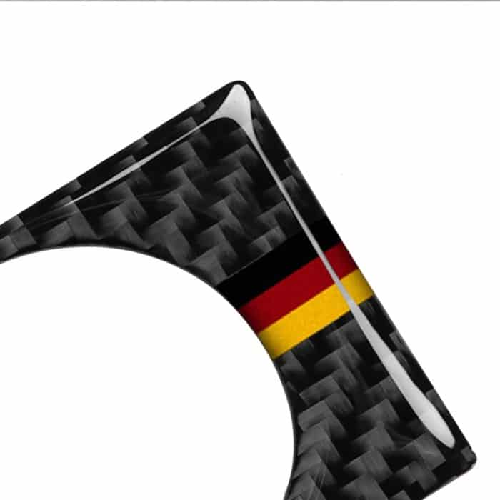 Auto Carbon Faser Deutsche Flagge Farbe Schlüsselloch Dekorativer Aufkleber für Audi A6 2005-2011, Rechtslenker – Bild 4