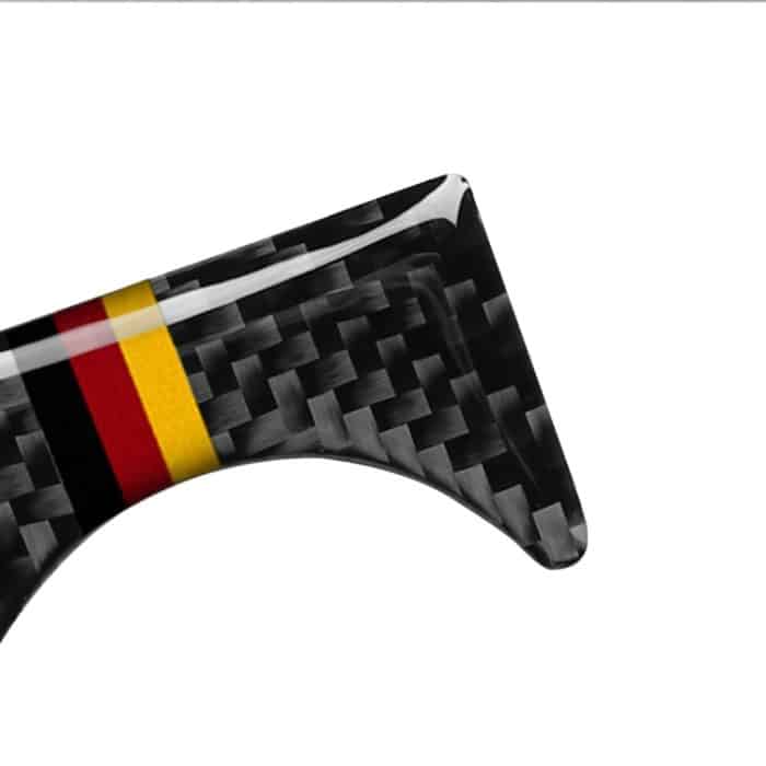 Auto Carbon Faser Deutsche Flagge Farbe Schlüsselloch Dekorativer Aufkleber für Audi A6 2005-2011, Linkslenker – Bild 3