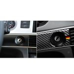 Auto Carbon Faser Deutsche Flagge Farbe Schlüsselloch Dekorativer Aufkleber für Audi A6 2005-2011, Linkslenker – Bild 7