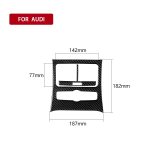 Auto Carbon Fiber Rücksitz Luftauslassverkleidung Dekorativer Aufkleber für Audi A6 2005-2011, Links- und Rechtsantrieb Universal – Bild 6