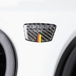 Auto Carbon Faser Deutsche Flagge Farbe Torpfosten Dekorativer Aufkleber für Audi A6 2005-2011, Links- und Rechtsantrieb Universal – Bild 7