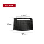 Auto Carbon Fiber Water Cup Cover Dekorativer Aufkleber für Audi A6 2005-2011, Links- und Rechtsantrieb Universal – Bild 6