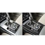 Auto Carbon Faser Schaltposition + Seitenwand dekorativer Aufkleber für Audi A6 2005-2011, Linksantrieb, hohe Konfiguration – Bild 7