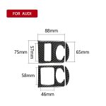 Auto Carbon Fiber Glass Lifter Panel Dekorativer Aufkleber für Audi TT 8n 8J MK123 TTRS 2008-2014, Linksantrieb – Bild 6