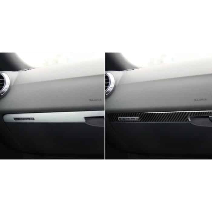 Auto Carbon Faser Beifahrersitz Dekorleiste für Audi TT 8n 8J MK123 TTRS 2008-2014, Rechtslenker – Bild 7