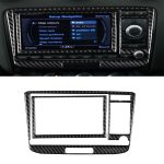 Auto Carbon Fiber Klimaanlage CD Panel Dekorativer Aufkleber für Audi TT 8n 8J MK123 TTRS 2008-2014, Links- und Rechtsantrieb Universal, A Style