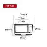 Auto Carbon Fiber Klimaanlage CD Panel Dekorativer Aufkleber für Audi TT 8n 8J MK123 TTRS 2008-2014, Links- und Rechtsantrieb Universal, A Style – Bild 6
