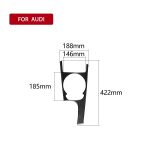 Auto Carbon Fiber Gear Shift Panel Dekorativer Aufkleber für Audi TT 8n 8J MK123 TTRS 2008-2014, Linksantrieb – Bild 6