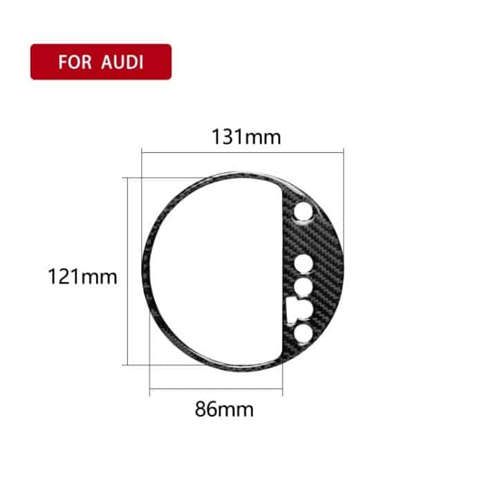 Auto Carbon Fiber Gear Shift Position Panel Dekorativer Aufkleber für Audi TT 8n 8J MK123 TTRS 2008-2014, Rechtsantrieb – Bild 6