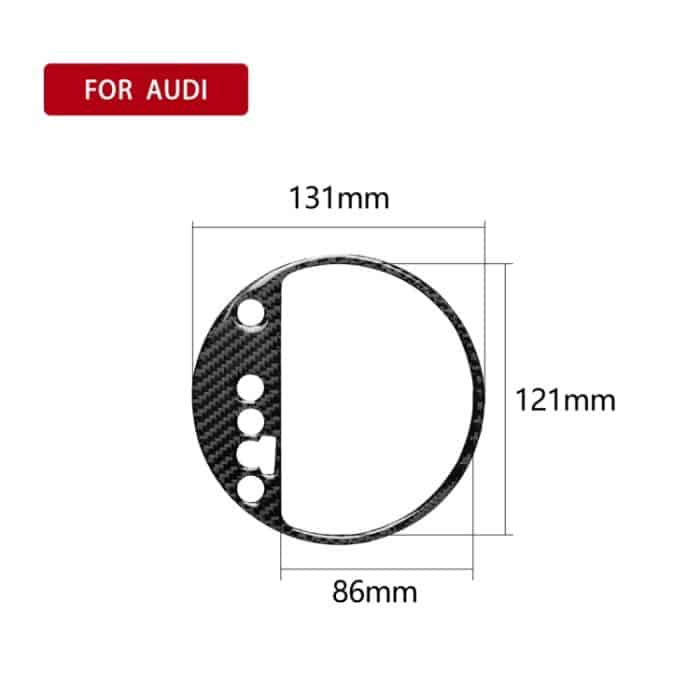 Auto Carbon Fiber Gear Shift Position Panel Dekorativer Aufkleber für Audi TT 8n 8J MK123 TTRS 2008-2014, Linksantrieb – Bild 6