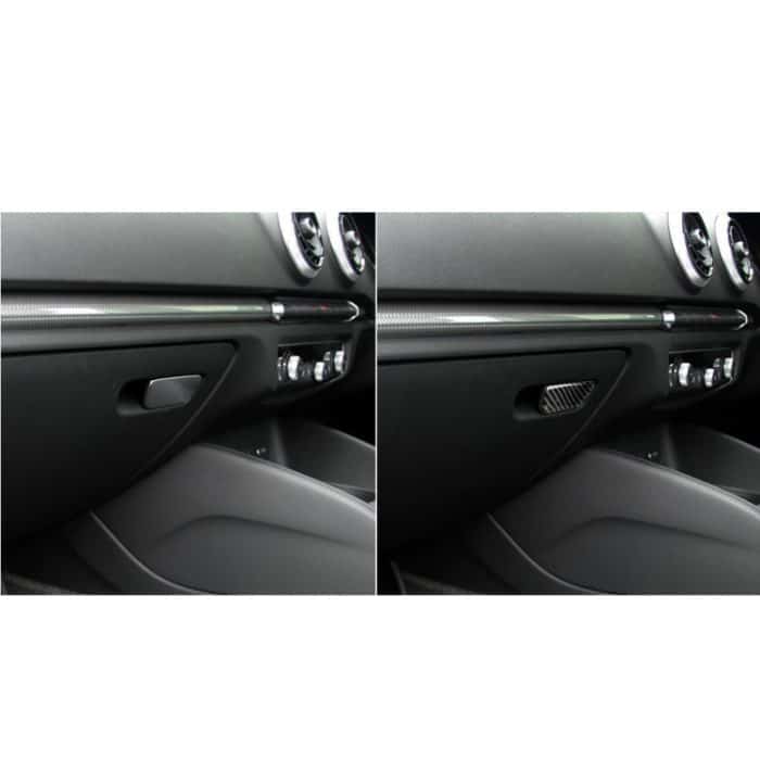 Auto Carbon Faser Beifahrersitz Handbox Schalter Dekorativer Aufkleber für Audi A3 / 8V 2014-2019, Rechtslenker – Bild 7