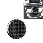 Auto Carbon Fiber Central Control Knob Dekorativer Aufkleber für Audi A3 / A4L 2014-2019, Links- und Rechtsantrieb Universal