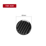 Auto Carbon Fiber Central Control Knob Dekorativer Aufkleber für Audi A3 / A4L 2014-2019, Links- und Rechtsantrieb Universal – Bild 4