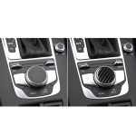Auto Carbon Fiber Central Control Knob Dekorativer Aufkleber für Audi A3 / A4L 2014-2019, Links- und Rechtsantrieb Universal – Bild 5