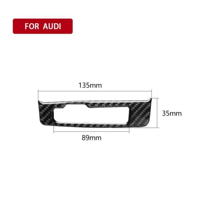 Auto Carbon Faser Schaltrahmen Dekorativer Aufkleber für Audi A3 / 8V 2014-2019, Rechtslenker – Bild 6