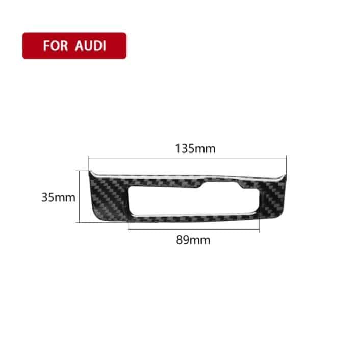 Auto Carbon Faser Schaltrahmen Dekorativer Aufkleber für Audi A3 / 8V 2014-2019, Linksantrieb – Bild 6