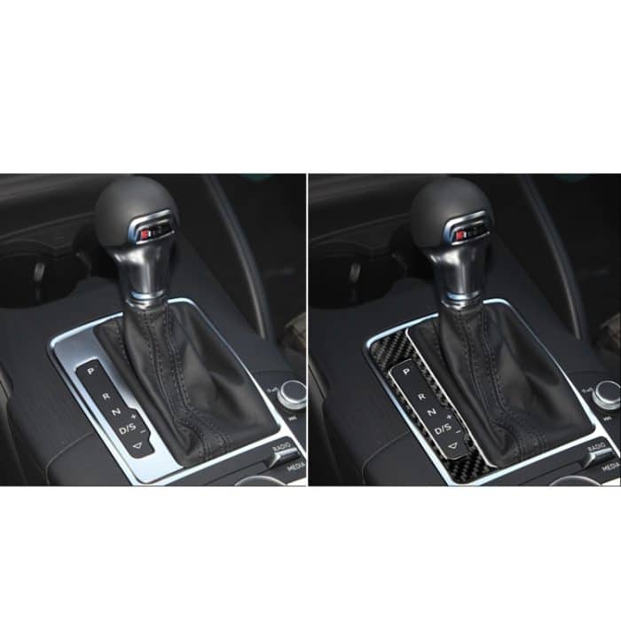 Auto Carbon Faser Schaltrahmen Dekorativer Aufkleber für Audi A3 / 8V 2014-2019, Linksantrieb – Bild 7