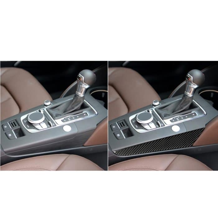 Auto Carbon Faser Schaltposition Seitenwand Dekorativer Aufkleber für Audi A3 2014-2019, Rechtsantrieb – Bild 7