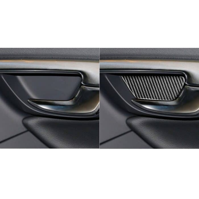 4 PCS Car Carbon Fiber Innentür Schüssel dekorative Aufkleber für Volvo V60 2010-2017 / S60 2010-2018, Links- und Rechtsantrieb Universal – Bild 7