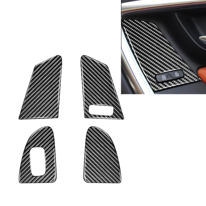 CRP8952.jpg 4 PCS Car Carbon Fiber Window Lifting Button Dekorative Aufkleber für Volvo V60 / XC60 2010-2017 / S60 2010-2018, Rechtslenker – Bild 1