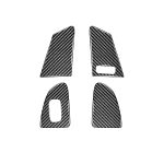 4 PCS Car Carbon Fiber Window Lifting Button Dekorative Aufkleber für Volvo V60 / XC60 2010-2017 / S60 2010-2018, Rechtslenker – Bild 2