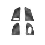 4 PCS Car Carbon Fiber Window Lifting Button Dekorative Aufkleber für Volvo V60 / XC60 2010-2017 / S60 2010-2018, Linkslenker – Bild 2