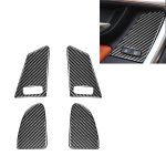 4 PCS Car Carbon Fiber Window Lifting Button Dekorative Aufkleber für Volvo V60 / XC60 2010-2017 / S60 2010-2018, Links- und Rechtsantrieb Universal