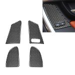 4 PCS Car Carbon Fiber Window Lifting Button Dekorative Aufkleber für Volvo V60 / XC60 2010-2017 / S60 2010-2018, Rechtslenker