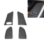 4 PCS Car Carbon Fiber Window Lifting Button Dekorative Aufkleber für Volvo V60 / XC60 2010-2017 / S60 2010-2018, Linkslenker