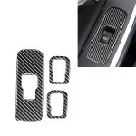 3 PCS Car Carbon Fiber Window Lifting Button Dekorative Aufkleber für Volvo V60 2010-2017 / S60 2010-2018, Rechtslenker