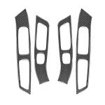 4 PCS Car Carbon Fiber Window Lifting Panel Dekorative Aufkleber für Volvo V60 2010-2017 / S60 2010-2018, Links- und Rechtsantrieb Universal – Bild 2