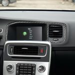 Auto Carbon Faser Navigationsrahmen dekorative Aufkleber für Volvo V60 2010-2017 / S60 2010-2018, Linksantrieb – Bild 6