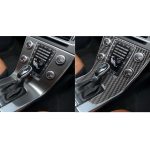 Auto Carbon Fiber Central Control Panel Dekorative Aufkleber für Volvo V60 2010-2017 / S60 2010-2018, Rechtslenker – Bild 7