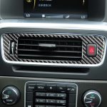 Car Carbon Fiber Central Control unter dem Luftauslass Dekorative Aufkleber für Volvo V60 2010-2017 / S60 2010-2018, Linksantrieb – Bild 6