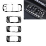 4 in 1 Auto Carbon Fiber Lifting Panel Dekorative Aufkleber für Jaguar F-PACE X761 XE X760 2016-2020, Rechtslenker